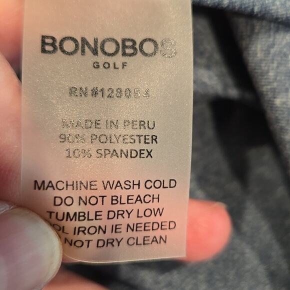 BONOBOS GOLF STANDARD FIT POLO. SIZE X- LARGE. HEATHERED BLUE. - Picture 4 of 7